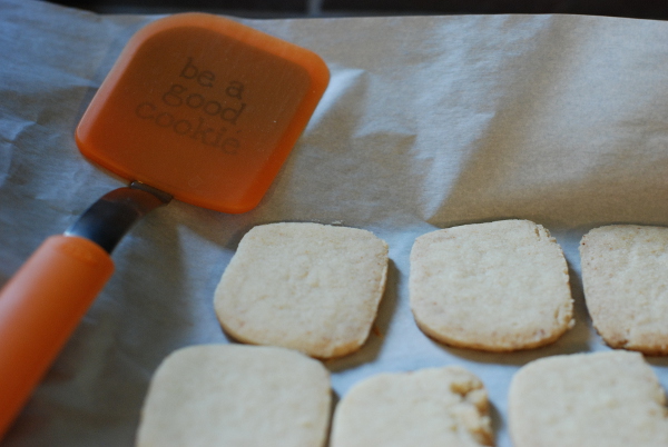 Heidesand cookies with OXO baking spatula