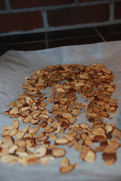 fresh toasted almonds