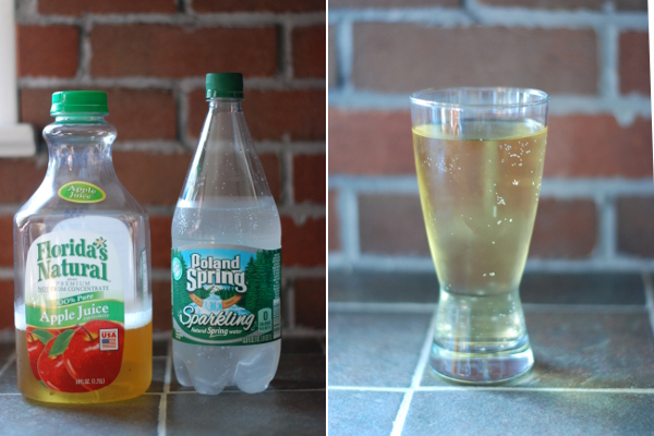 Apfelschorle attempt #2: apple juice and carbonated spring water