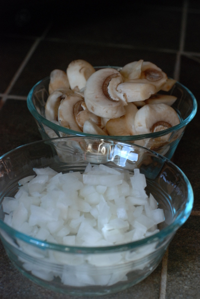 mushrooms and onions