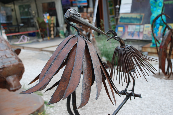 Birds metalwork at Tacheles in Berlin, Germany