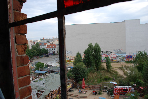 View from a window at Tacheles in Berlin