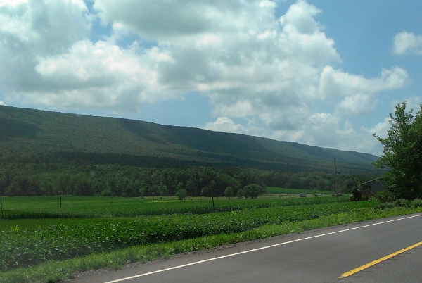 The hills outside Beaver Springs