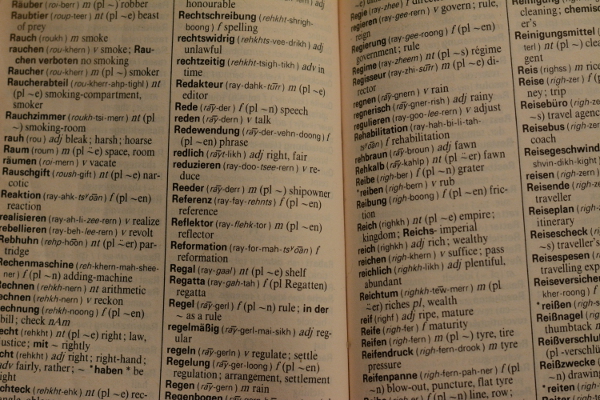 German/English dictionary