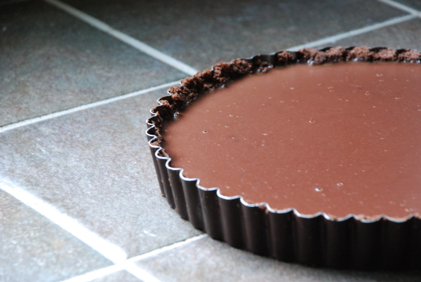 Chocolate Tart with Chocolate Graham Cracker Crust