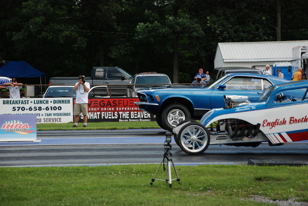 Hot rods drag racing