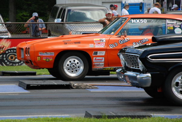 Hot rods drag racing