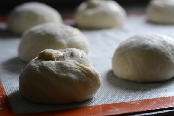 Shaping and rising pretzel rolls