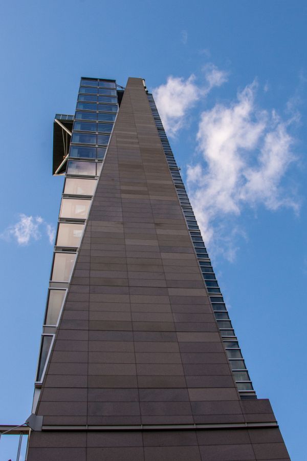 The tower of the Mashantucket Pequot Museum in Connecticut.