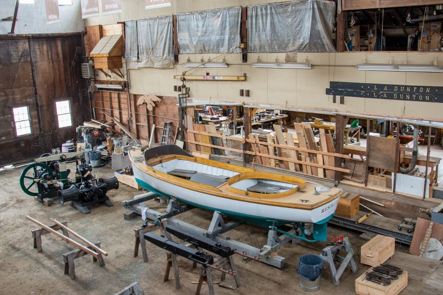 Mystic Seaport Preservation Shipyard in Connecticut.