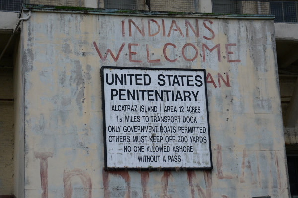 indians welcome alcatraz island