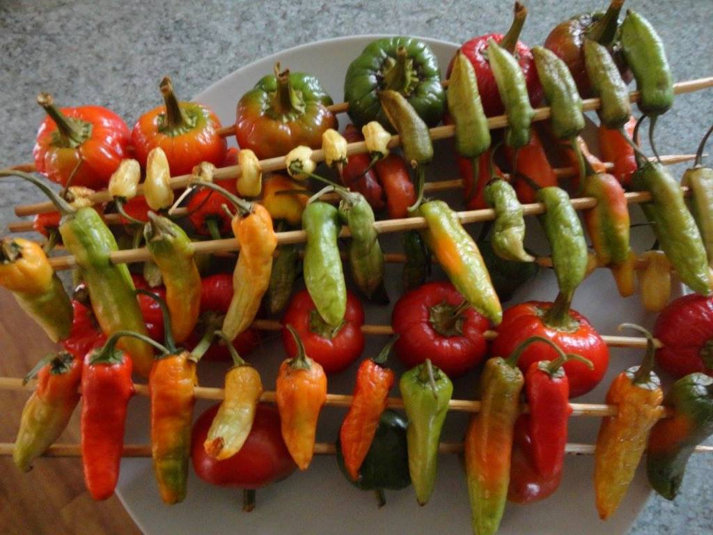 smoked peppers