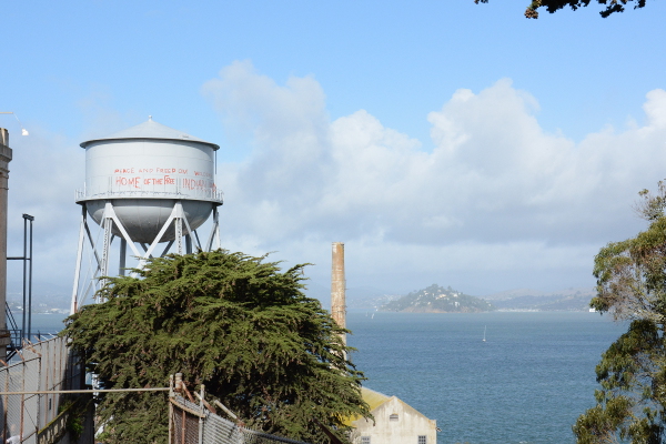 water tower at alcatraz