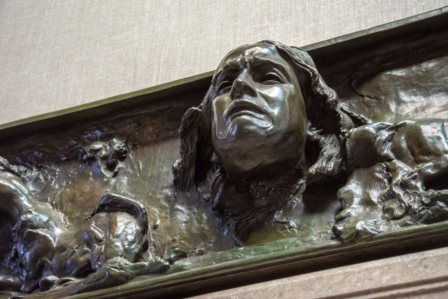 Gates of Hell relief at the Rodin Museum in Philadelphia.