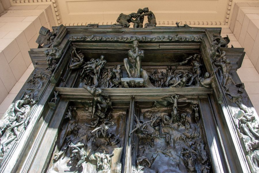 The Gates of Hell at the Rodin Museum in Philadelphia.