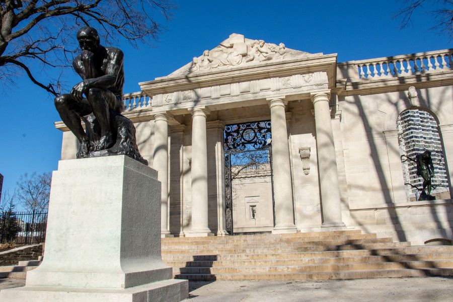 The Thinker outside the Rodin Museum in Philadelphia.