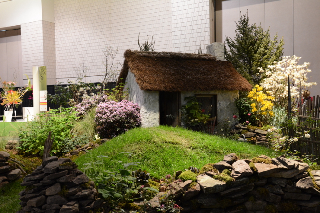 jump into ireland display at the philadelphia flower show