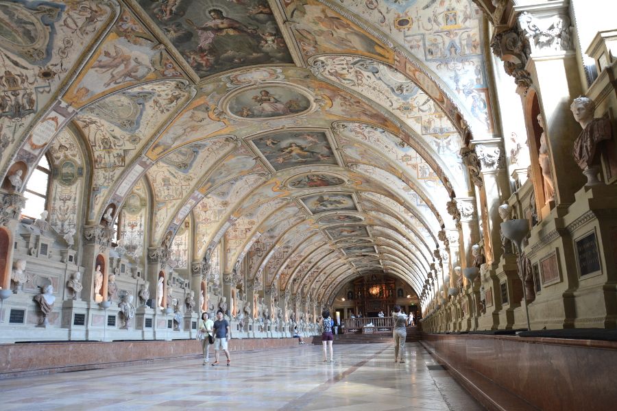 Antiquarium at the Residenz Munich in Germany.