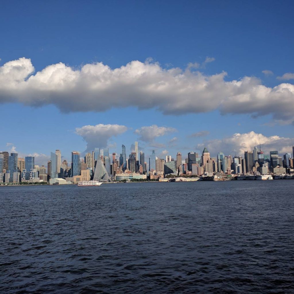 view of manhattan upper west side from ny ferry