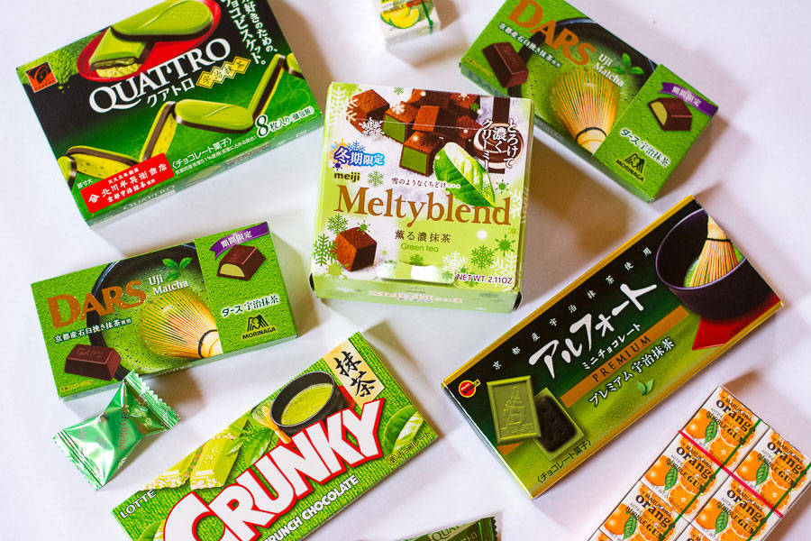 "There's more to Japanese candy than Pocky. Check out these five matcha green tea chocolate candies and some fun bubble gum!