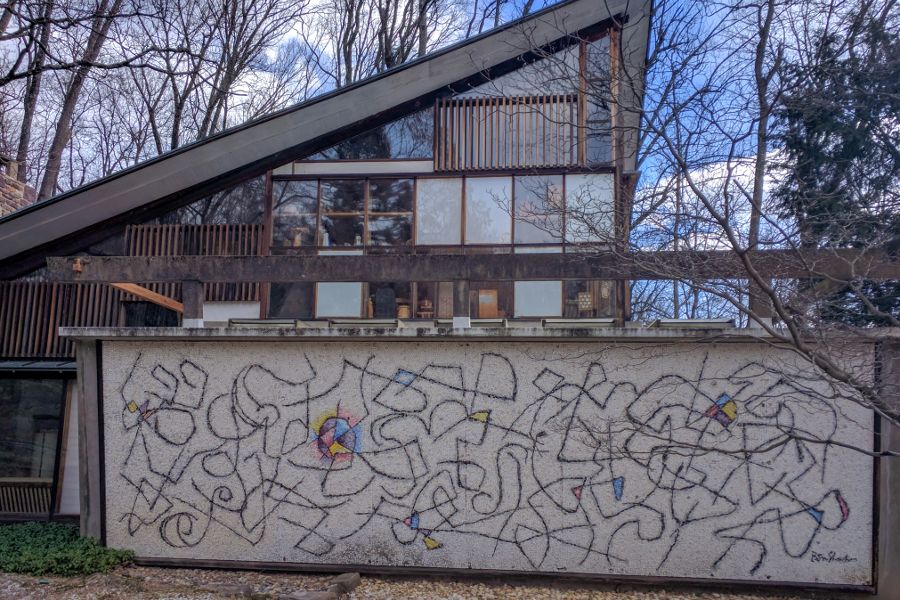 On the tour, visitors get a chance to see inside the George Nakashima Arts Building in New Hope, Pennsylvania.