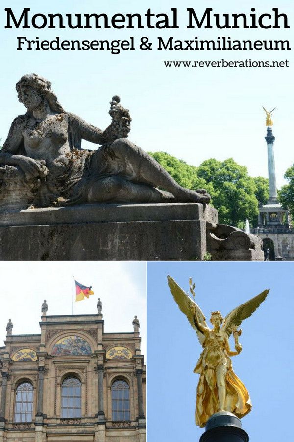 Munich's Friedensengel (Angel of Peace) and the Maximilianeum, the Bavarian parliament, are impressive sights that can't be missed and are free of charge. #munich #bavaria #germany #travel