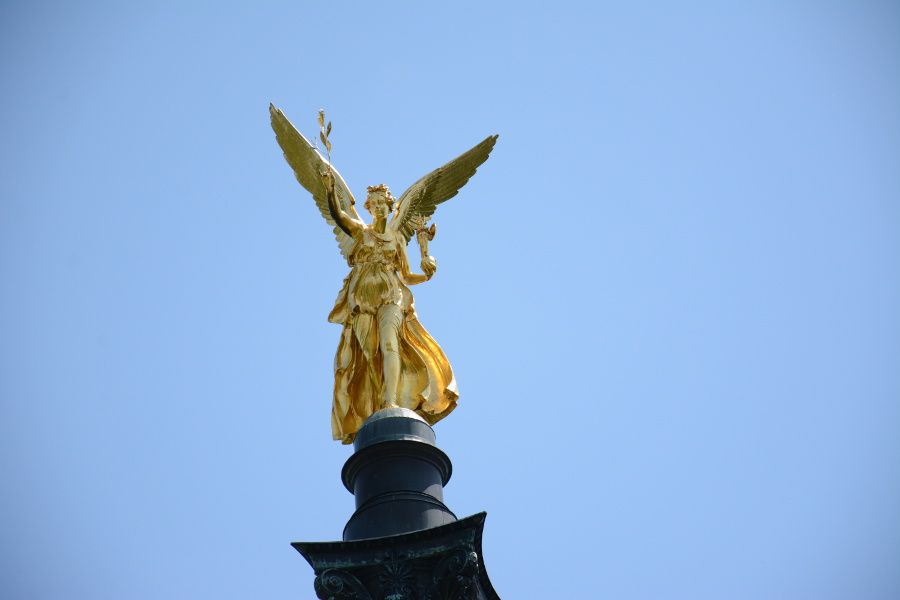 Friedensengel or Angel of Peace in Munich, Germany.