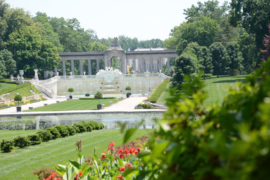 The gardens at Nemours Mansion.