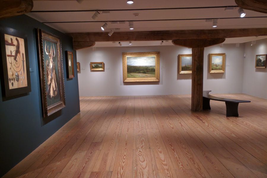 A gallery at the Brandywine River Museum of Art.