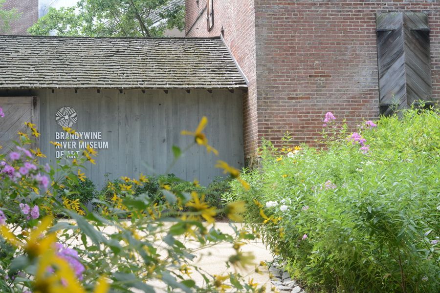 Outside the Brandywine River Museum of Art.