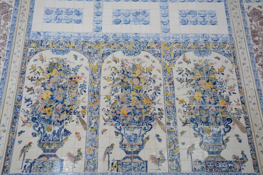 Tiles in Amalienburg in Munich, Germany.