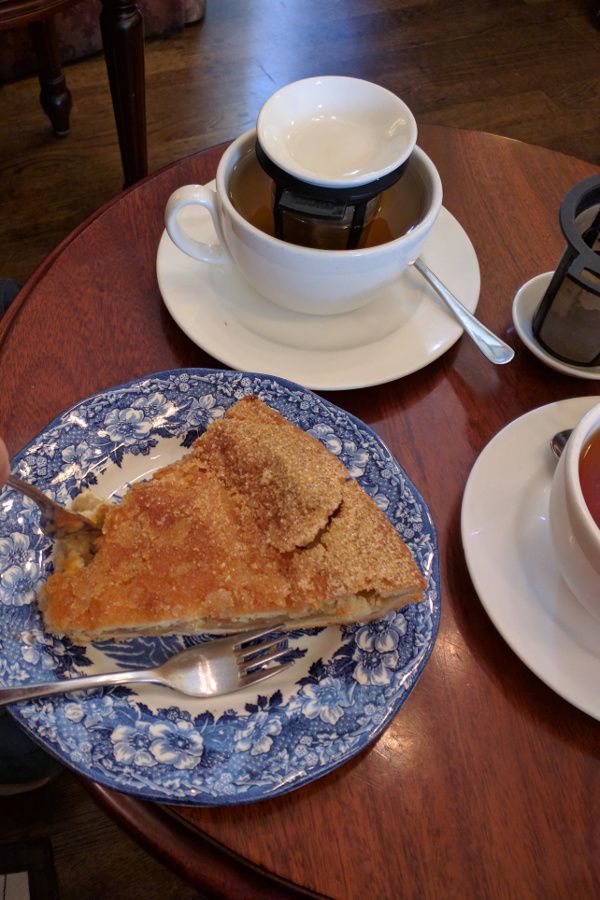 Apfelkuchen at Brown's Tea Bar in Munich, Germany.