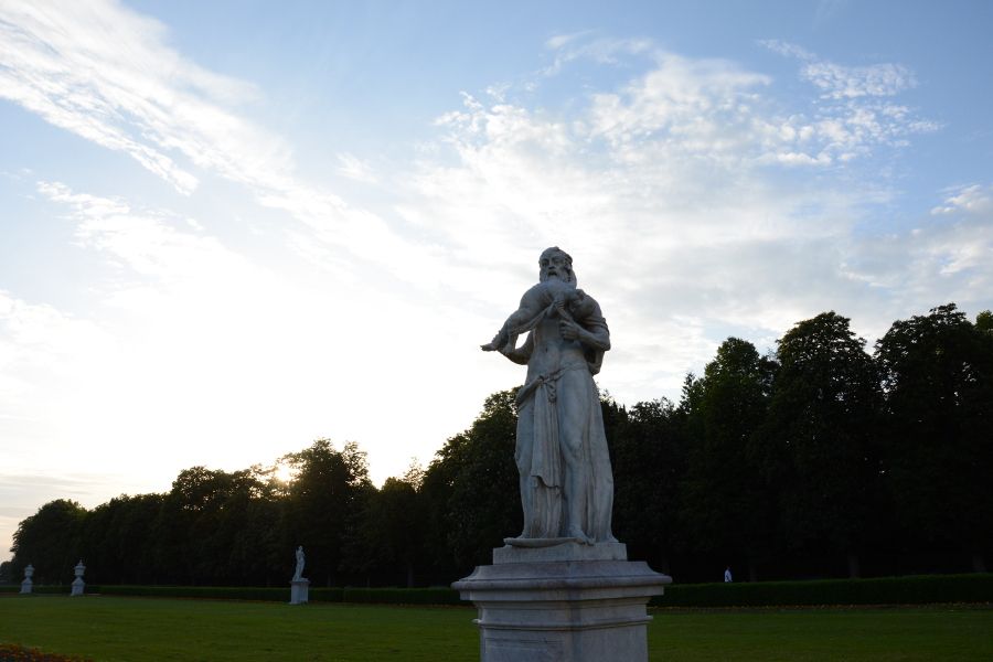 Statue at Nymphenburg Palace in Munich, Germany.