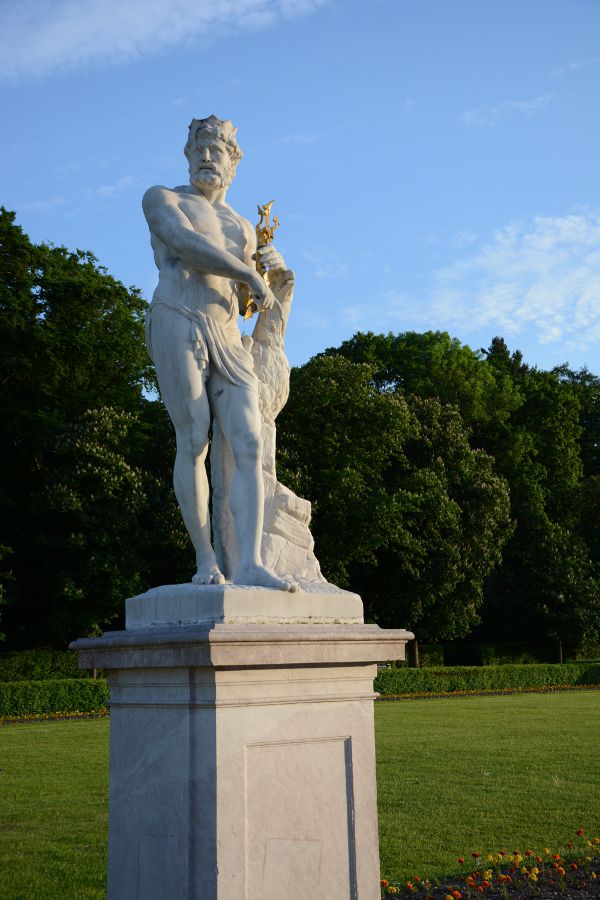 Statue at Nymphenburg Palace in Munich, Germany.