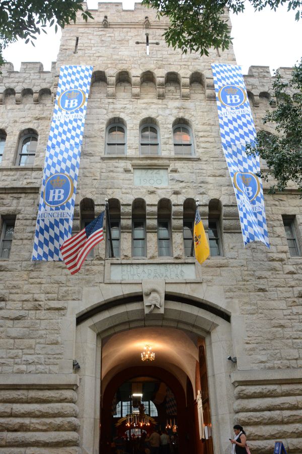 The 23rd Street Armory hosting Brauhaus Schmitz Oktoberfest in Philadelphia.