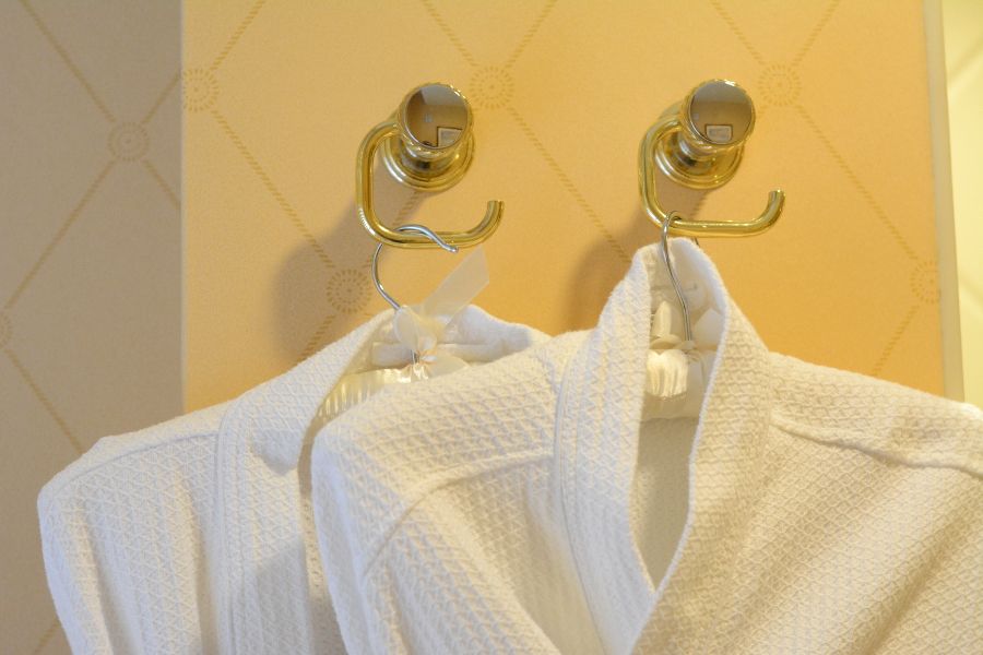 Bathrobes at Hotel Du Pont.