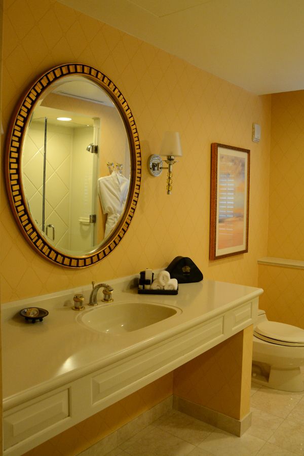 Bathroom sink at Hotel Du Pont.