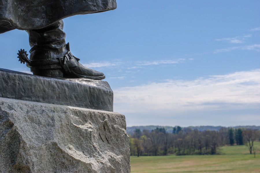 Overlooking meadows at Valley Forge National Historical Park.