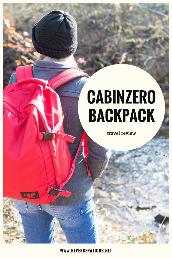 Review CabinZero Classic Ultra Lightweight Backpack Reverberations