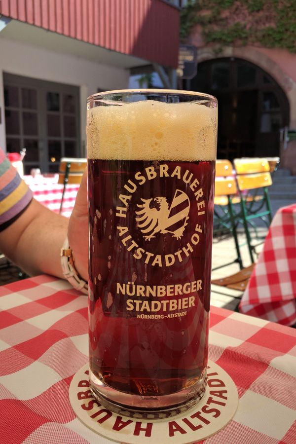 Get a taste of Nuremberg, Germany's Red Beer (Rotbier) at Hausbrauerei Altstadthof.