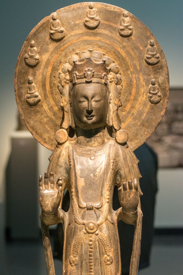 An Asian sculpture at the Freer|Sackler Galleries in Washington, DC.