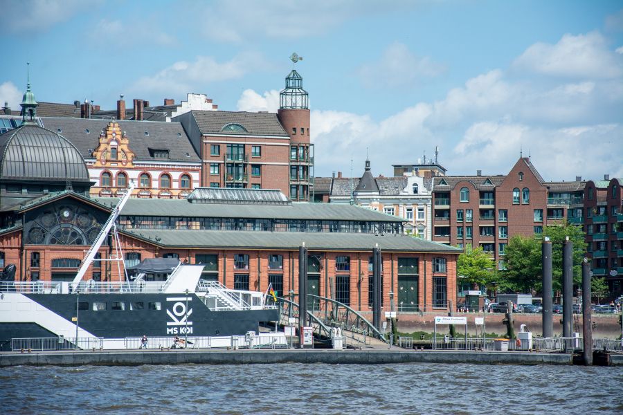 Fischmarkt in Hamburg, Germany.