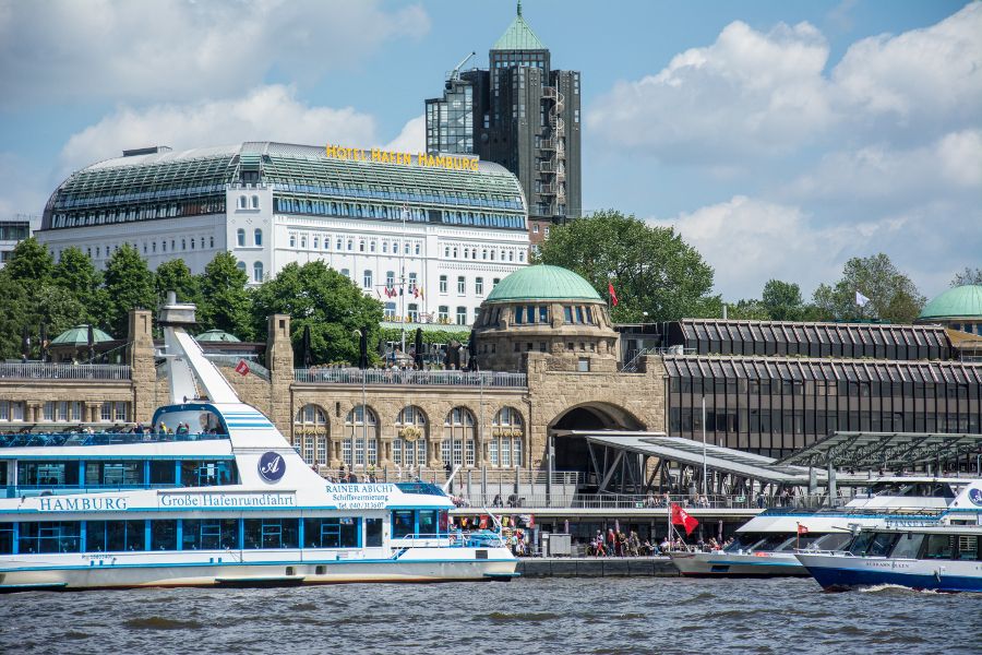 Hamburg, Germany waterfront.