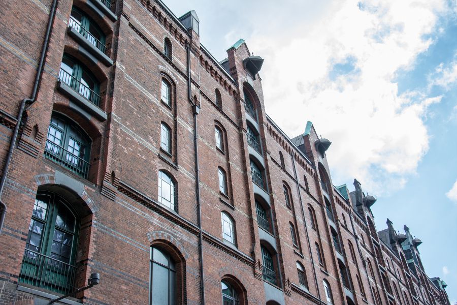 Historic Speicherstadt in Hamburg, Germany.