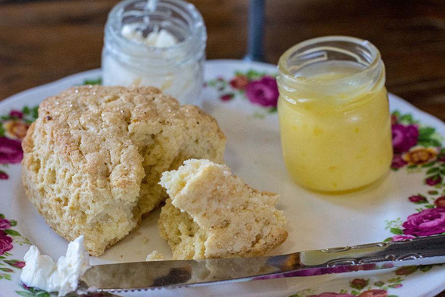 A lemon scone at A Taste of Britain.