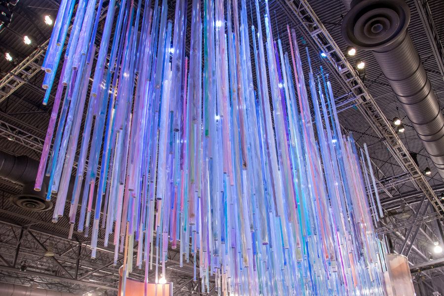 Chandelier at the Philadelphia Flower Show 2018.