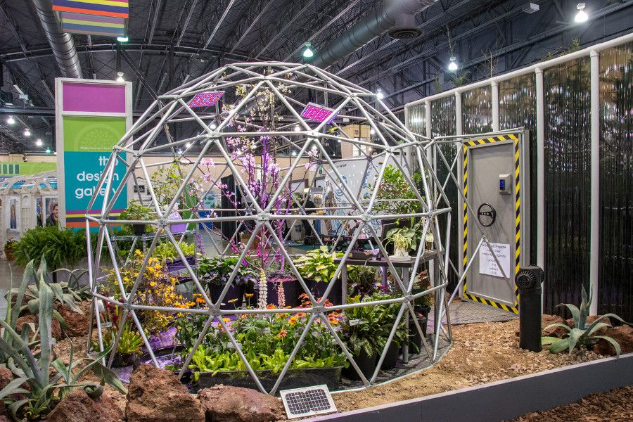 Eco display at the Philadelphia Flower Show 2018.