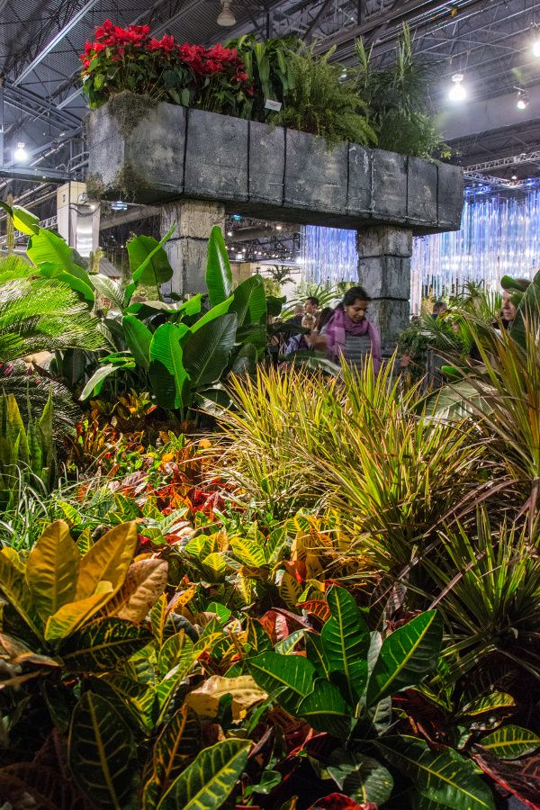 Flower ruins at the Philadelphia Flower Show 2018.