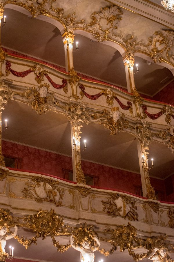 Boxes at the Cuvilliés Theatre in Munich, Germany.