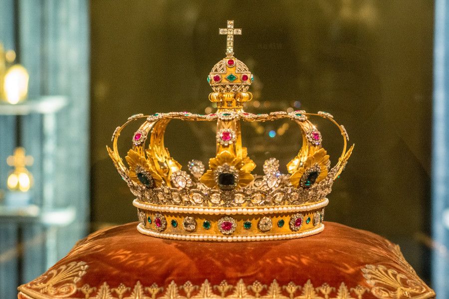 The crown of Bavarian kings from the Munich Residenz Schatzkammer.